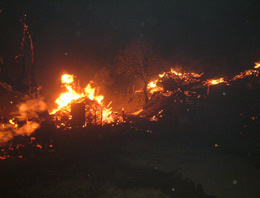 Lodos Düzce'de yangına neden oldu