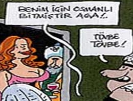 Olay diziye 'muhteşem' karikatür