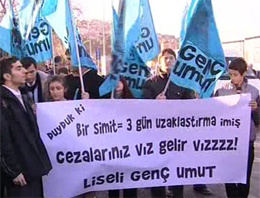 Öğrenciler ve veliler kararı protesto etti