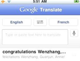 iPhone Google Translate'ye geçti