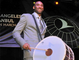 Kobe THY için davul çaldı