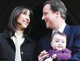 David Cameron'ın kızı vaftiz oldu