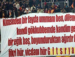 Galatasaray'dan Erdoğan'a pankartlı yanıt